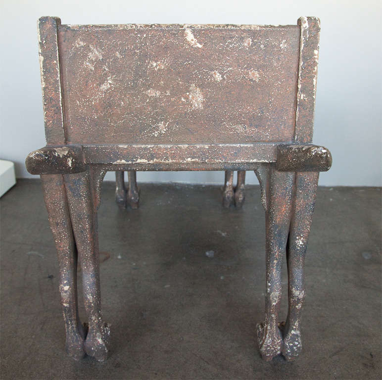 Mid-20th Century Egyptian Revival Bench